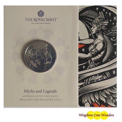 2023 BU £5 Coin Pack - Myths and Legends - Morgan Le Fay